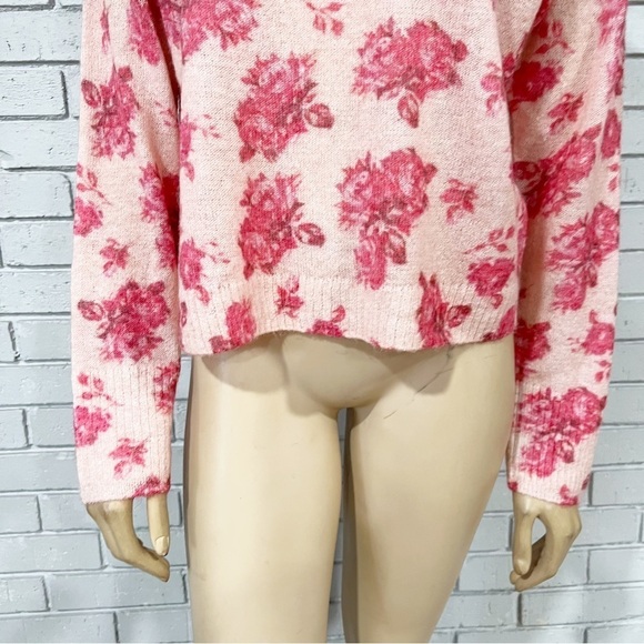 J.Crew Women’s Brushed Wool Rose Garden Crewneck Sweater - Picture 3 of 10